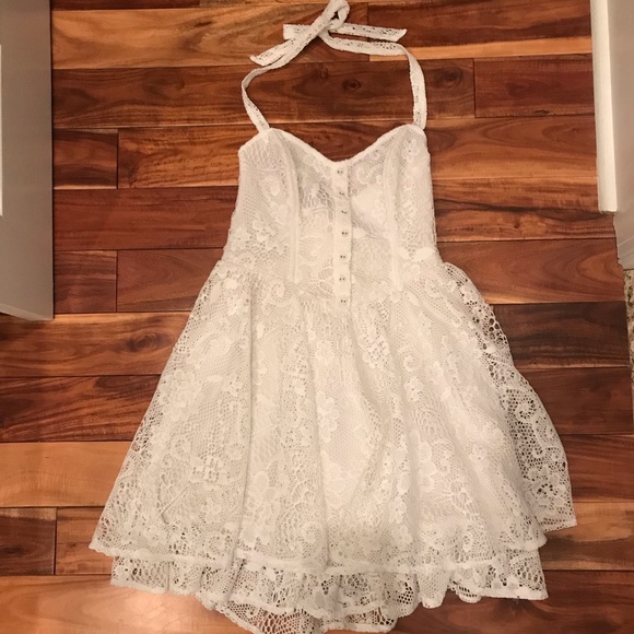 Guess Dresses & Skirts - GUESS White Lace Halter Dress
